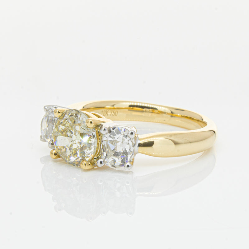18ct Yellow Gold Diamond Ring-Ring-Walker & Hall