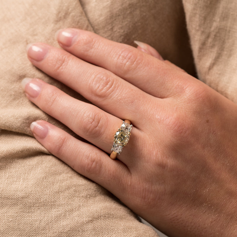 18ct Yellow Gold Diamond Ring-Ring-Walker & Hall
