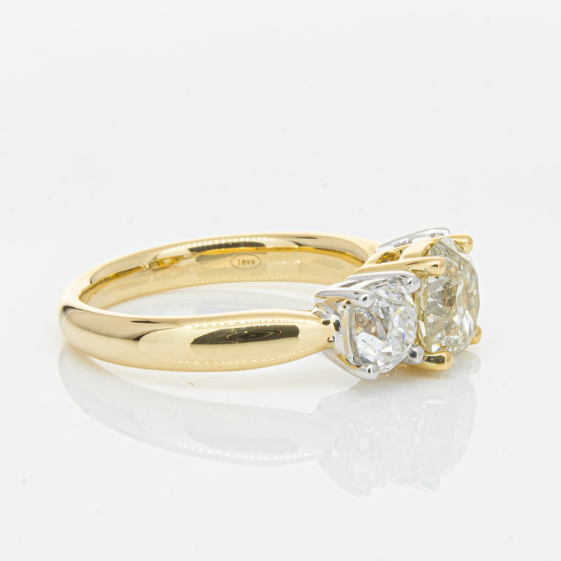 18ct Yellow Gold Diamond Ring-Ring-Walker & Hall