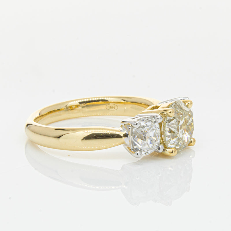 18ct Yellow Gold Diamond Ring-Ring-Walker & Hall