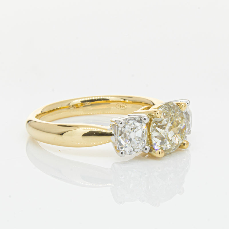 18ct Yellow Gold Diamond Ring-Ring-Walker & Hall