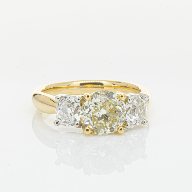 18ct Yellow Gold Diamond Ring-Ring-Walker & Hall