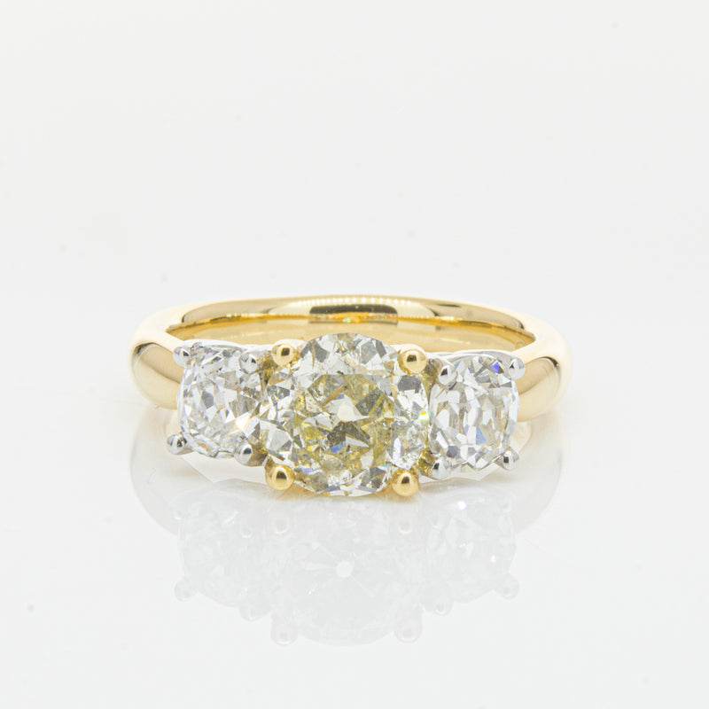 18ct Yellow Gold Diamond Ring-Ring-Walker & Hall