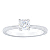 18ct White Gold .42ct Flawless Diamond Ring-Ring-Walker & Hall