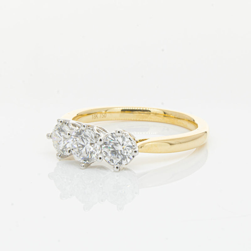 18ct Yellow Gold 1.06ct Diamond Coronado Ring-Ring-Walker & Hall