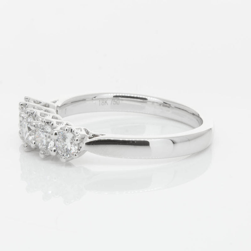 18ct White Gold Diamond Monarch Ring-Ring-Walker & Hall