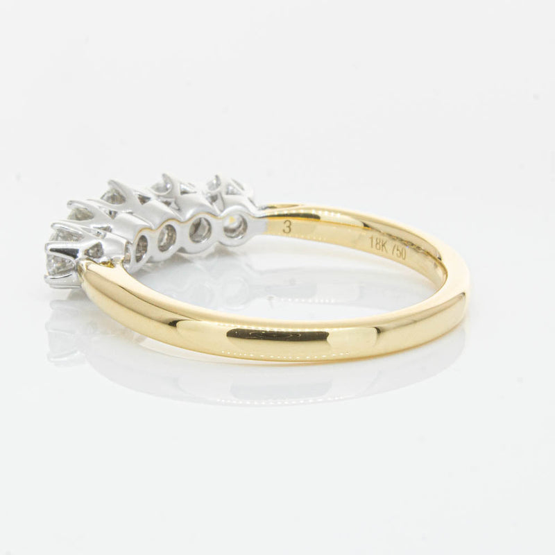 18ct Yellow Gold .80ct Diamond Pentagon Ring-Ring-Walker & Hall