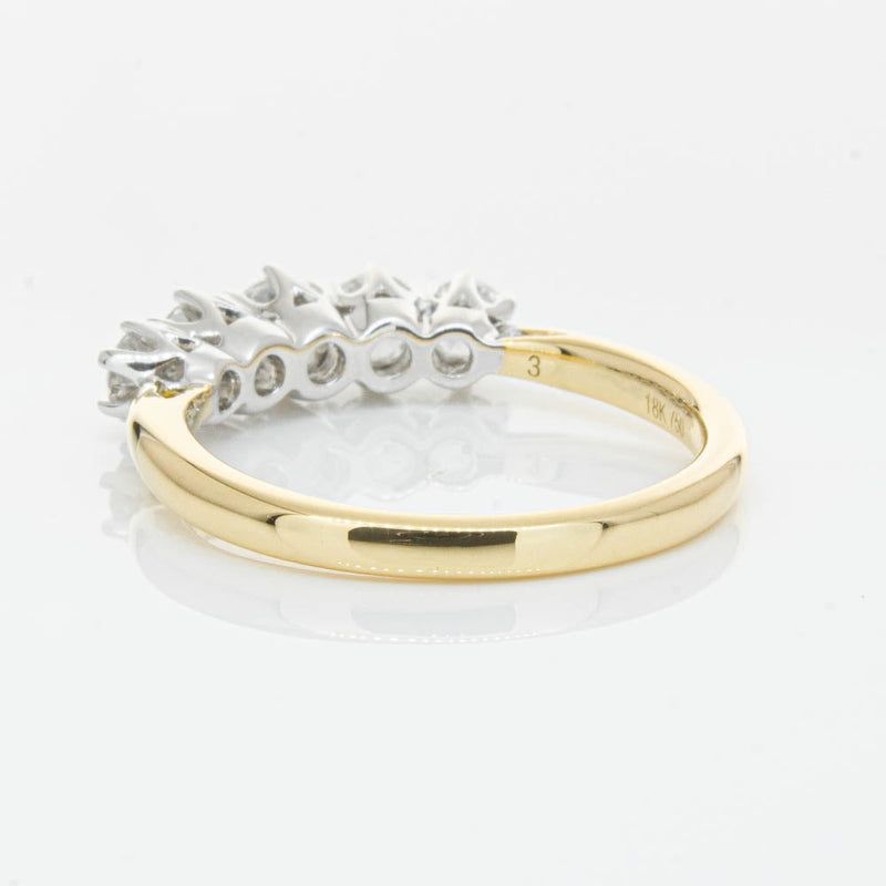 18ct Yellow Gold .80ct Diamond Pentagon Ring-Ring-Walker & Hall