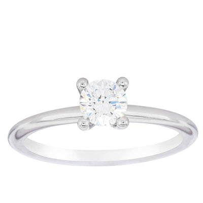 18ct White Gold .50ct Diamond Melba Ring-Ring-Walker & Hall