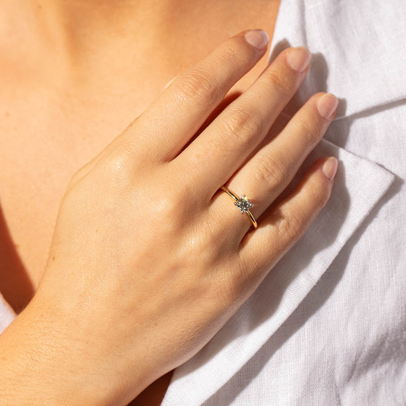 18ct Yellow Gold .50ct Diamond Melba Ring-Ring-Walker & Hall