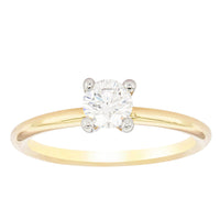 18ct Yellow Gold .50ct Diamond Melba Ring-Ring-Walker & Hall