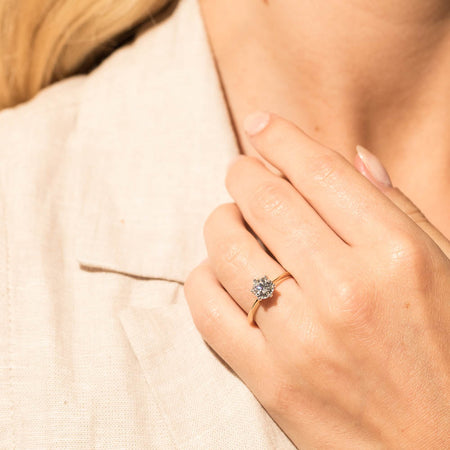 18ct Yellow Gold 1.01ct Diamond Cosmopolitan Ring-Ring-Walker & Hall