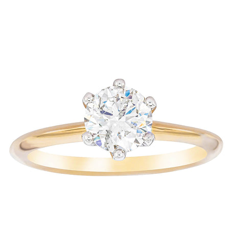 18ct Yellow Gold 1.01ct Diamond Cosmopolitan Ring-Ring-Walker & Hall