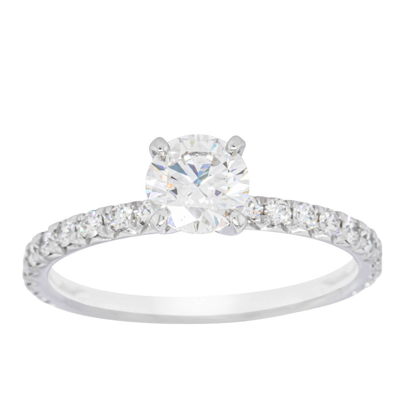 18ct White Gold .70ct Diamond Comet Ring-Ring-Walker & Hall