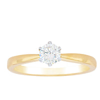 18ct Yellow Gold .41ct Diamond Nova Ring-Ring-Walker & Hall