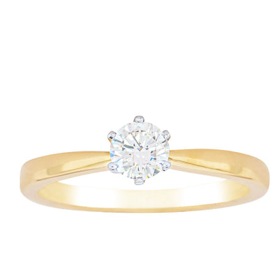 18ct Yellow Gold .41ct Diamond Nova Ring-Ring-Walker & Hall