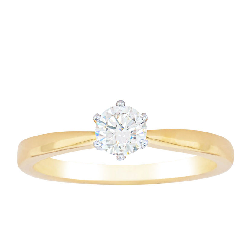 18ct Yellow Gold .41ct Diamond Nova Ring-Ring-Walker & Hall