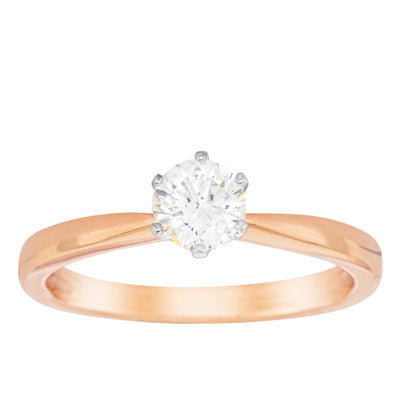 18ct Rose Gold .50ct Diamond Nova Ring-Ring-Walker & Hall