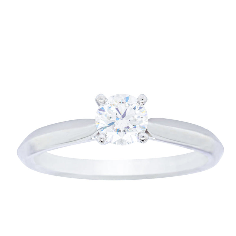 18ct White Gold .50ct Diamond Venetian Ring-Ring-Walker & Hall