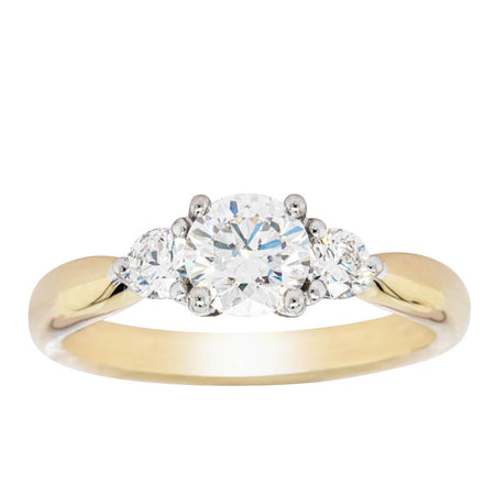 18ct Yellow Gold .70ct Diamond Elysian Ring-Ring-Walker & Hall