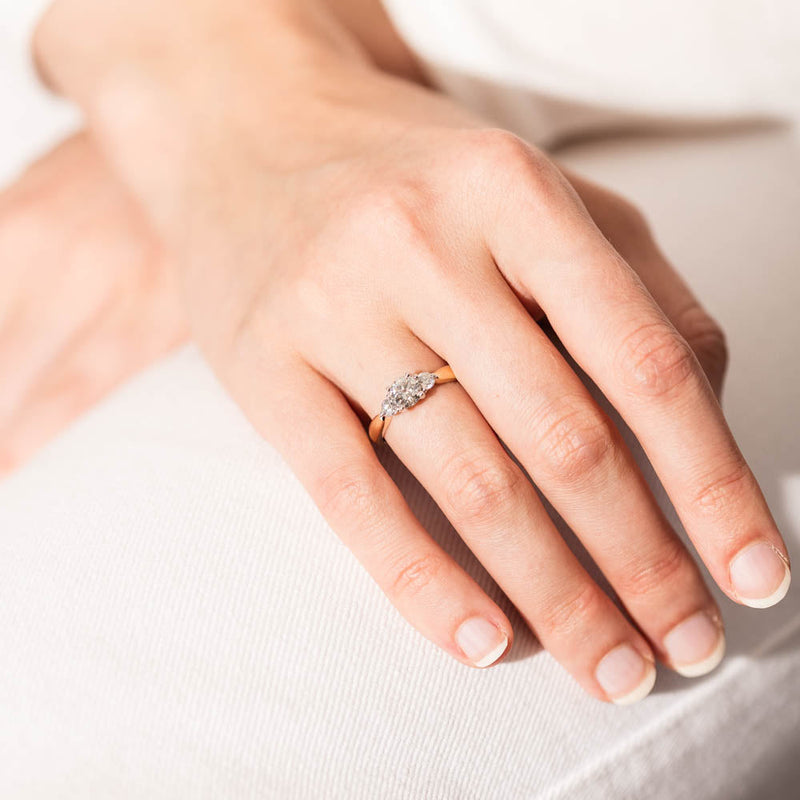 18ct Yellow Gold .70ct Diamond Elysian Ring-Ring-Walker & Hall