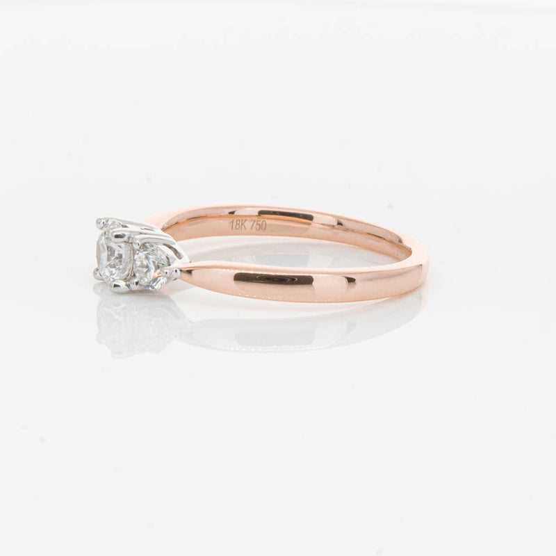 18ct Rose Gold .42ct Diamond Elysian Ring-Ring-Walker & Hall