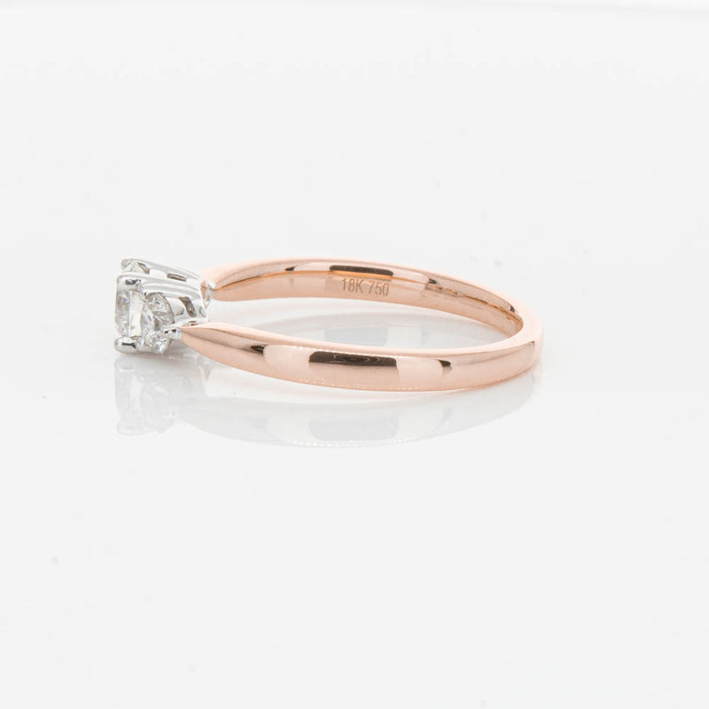 18ct Rose Gold .42ct Diamond Elysian Ring-Ring-Walker & Hall