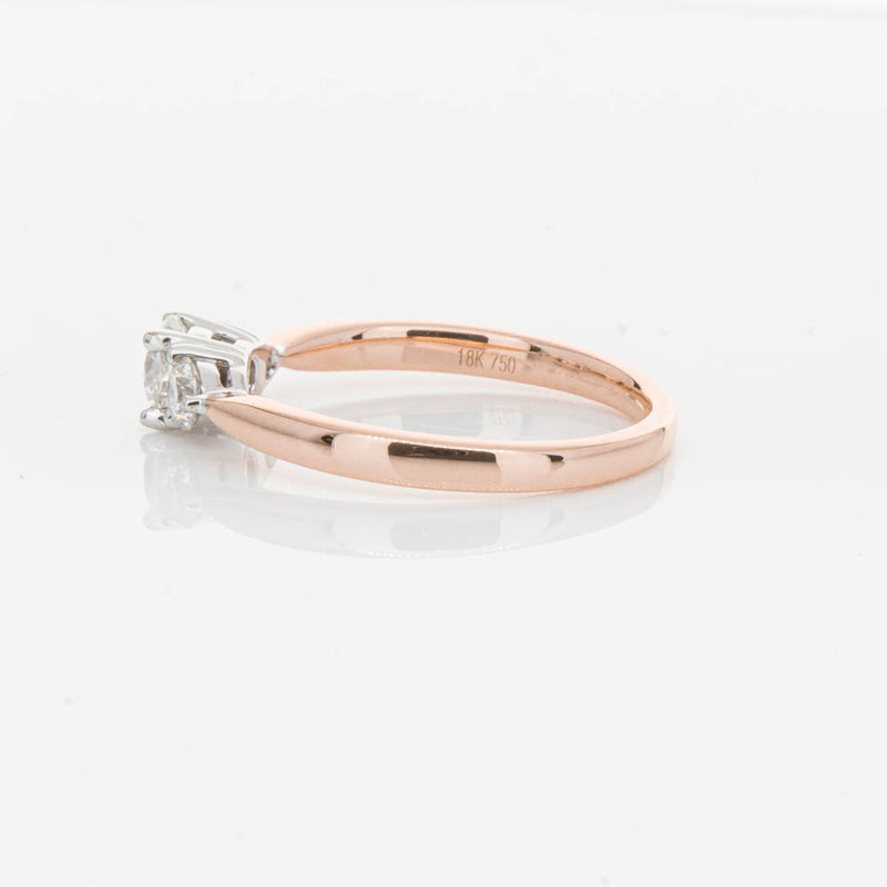 18ct Rose Gold .42ct Diamond Elysian Ring-Ring-Walker & Hall