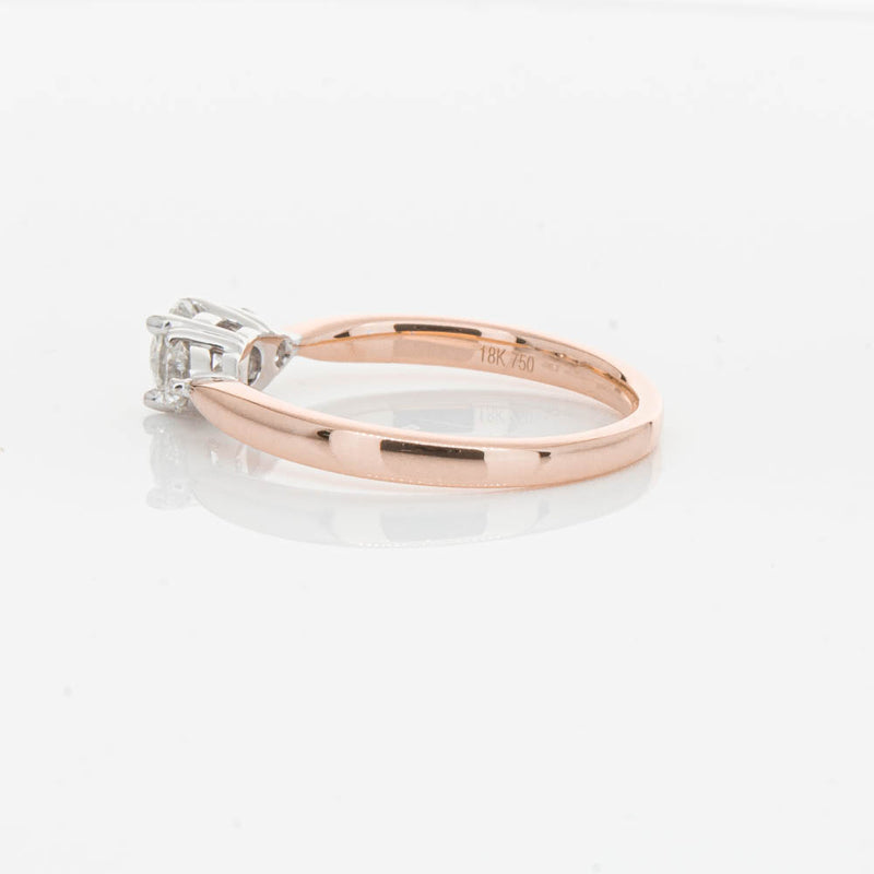 18ct Rose Gold .42ct Diamond Elysian Ring-Ring-Walker & Hall