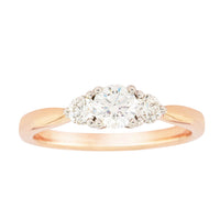 18ct Rose Gold .42ct Diamond Elysian Ring-Ring-Walker & Hall