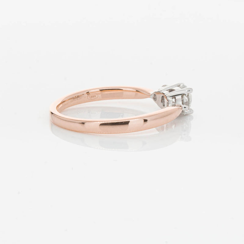18ct Rose Gold .42ct Diamond Elysian Ring-Ring-Walker & Hall