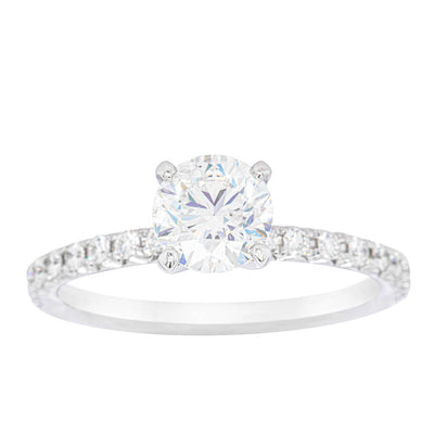 18ct White Gold 1.01ct Diamond Comet Ring-Ring-Walker & Hall
