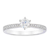 18ct White Gold .40ct Diamond Zenith Ring-Ring-Walker & Hall