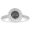 Platinum Black Diamond Ring-Ring-Walker & Hall