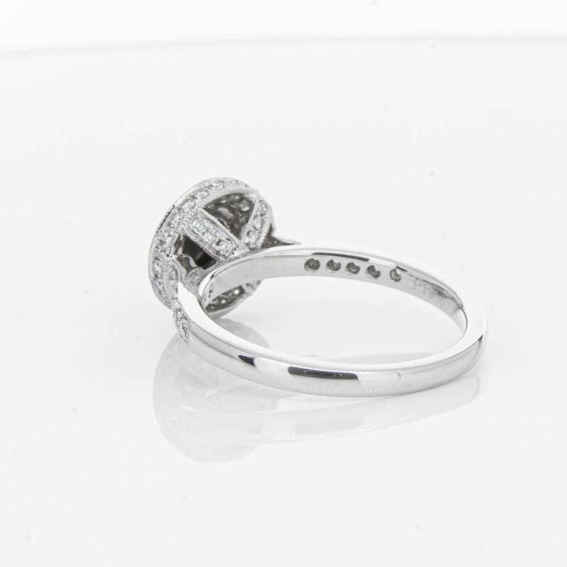 Platinum Black Diamond Ring-Ring-Walker & Hall