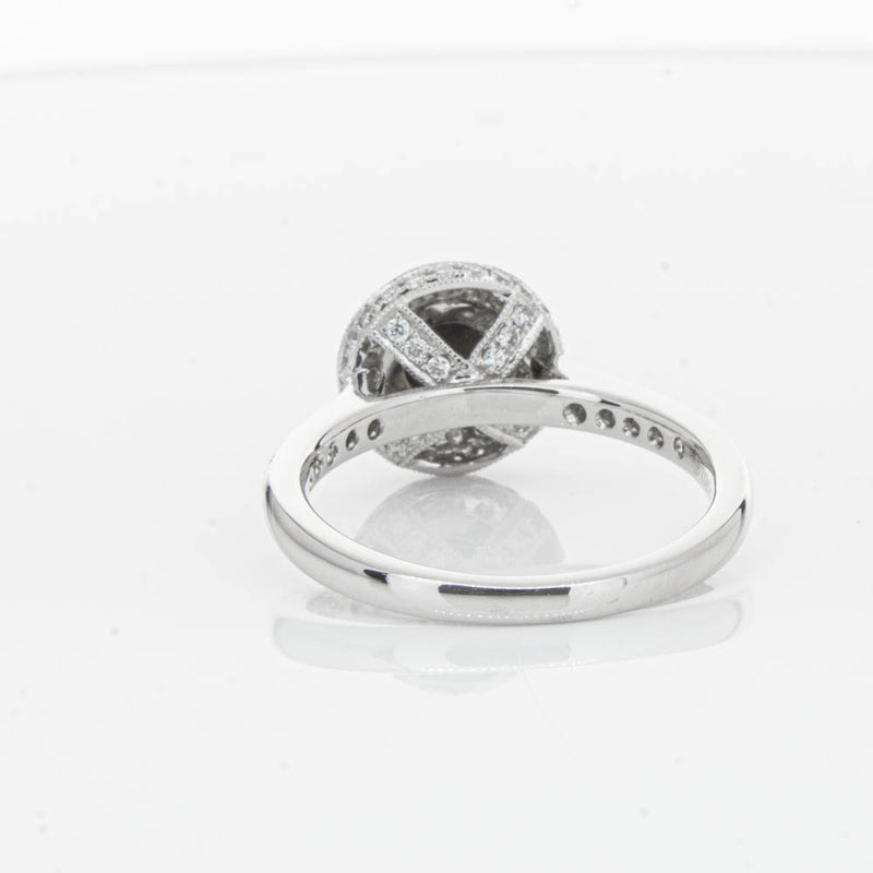 Platinum Black Diamond Ring-Ring-Walker & Hall
