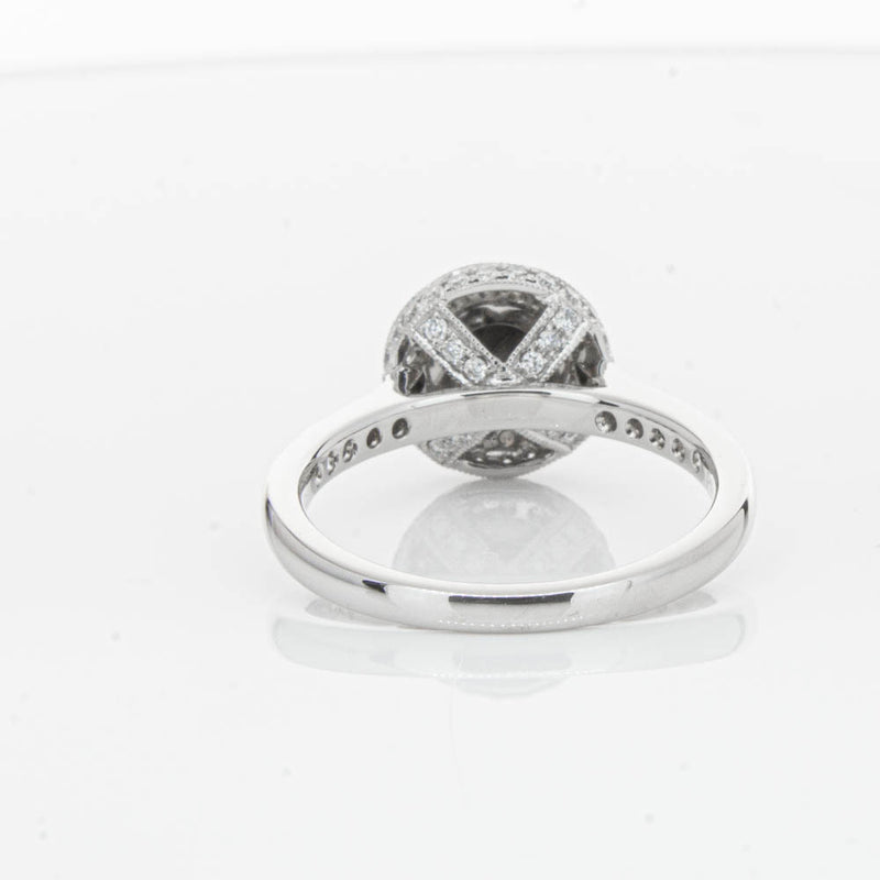 Platinum Black Diamond Ring-Ring-Walker & Hall