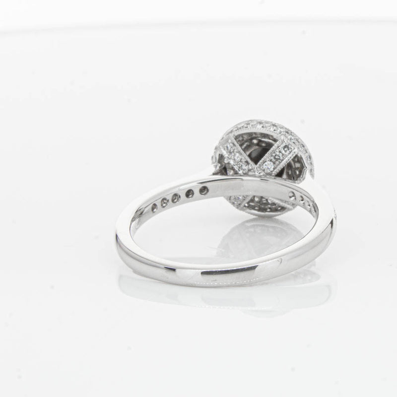 Platinum Black Diamond Ring-Ring-Walker & Hall