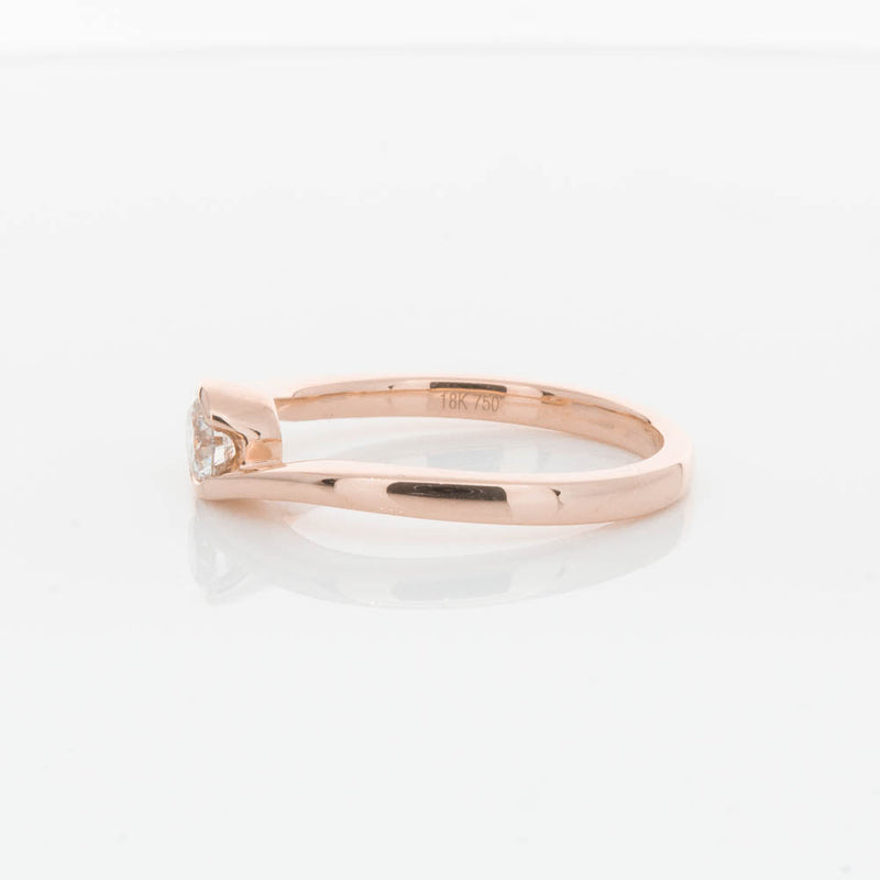 18ct Rose Gold .30ct Diamond Embrace Ring-Ring-Walker & Hall
