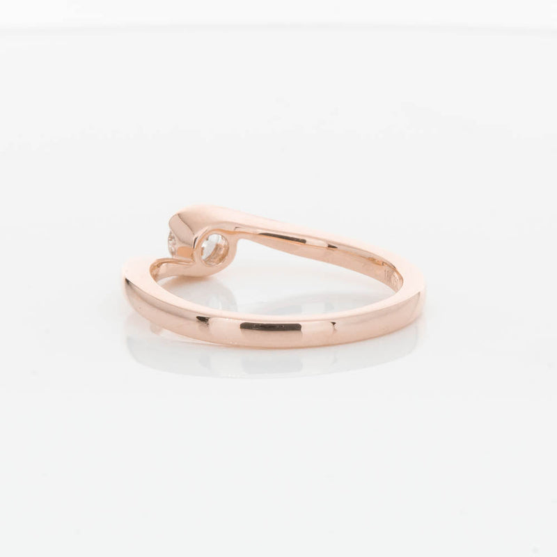 18ct Rose Gold .30ct Diamond Embrace Ring-Ring-Walker & Hall