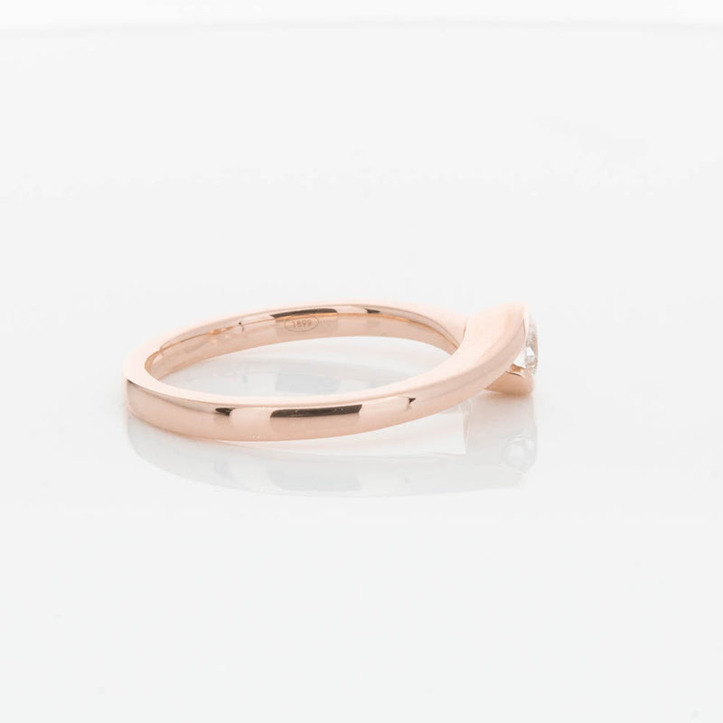 18ct Rose Gold .30ct Diamond Embrace Ring-Ring-Walker & Hall