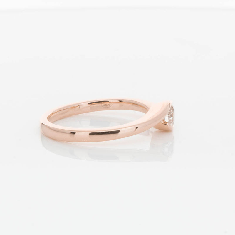 18ct Rose Gold .30ct Diamond Embrace Ring-Ring-Walker & Hall