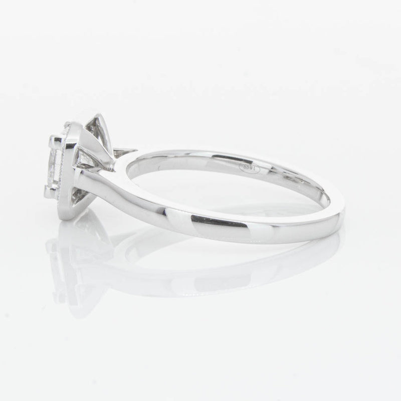 18ct White Gold Princess Cut Diamond Ring-Ring-Walker & Hall