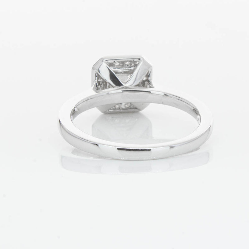 18ct White Gold Princess Cut Diamond Ring-Ring-Walker & Hall