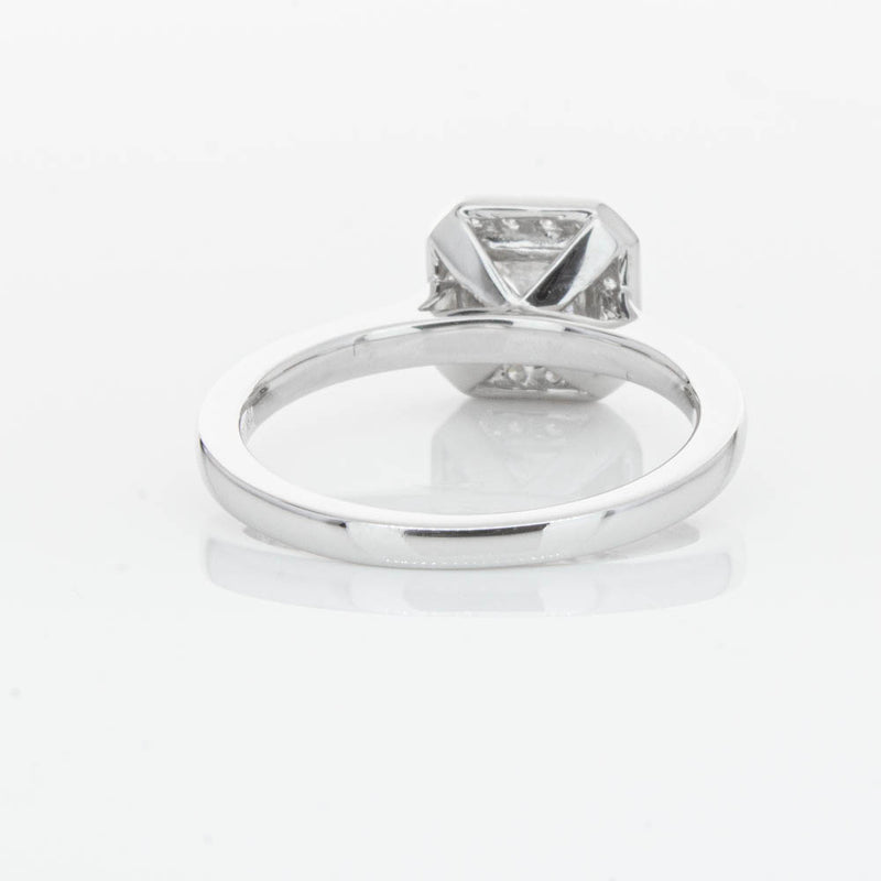 18ct White Gold Princess Cut Diamond Ring-Ring-Walker & Hall