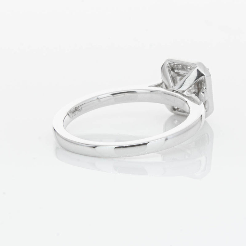 18ct White Gold Princess Cut Diamond Ring-Ring-Walker & Hall