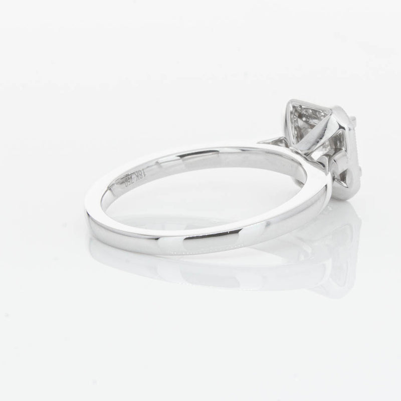 18ct White Gold Princess Cut Diamond Ring-Ring-Walker & Hall