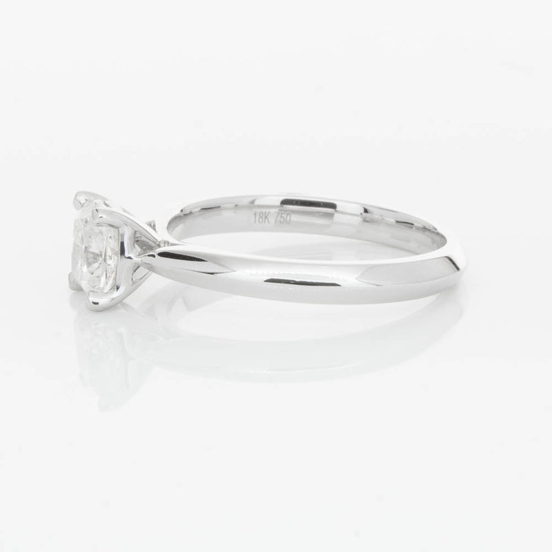 18ct White Gold 1.03ct Cushion Cut Diamond Venetian Ring-Ring-Walker & Hall