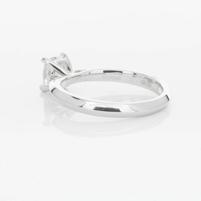 18ct White Gold 1.03ct Cushion Cut Diamond Venetian Ring-Ring-Walker & Hall