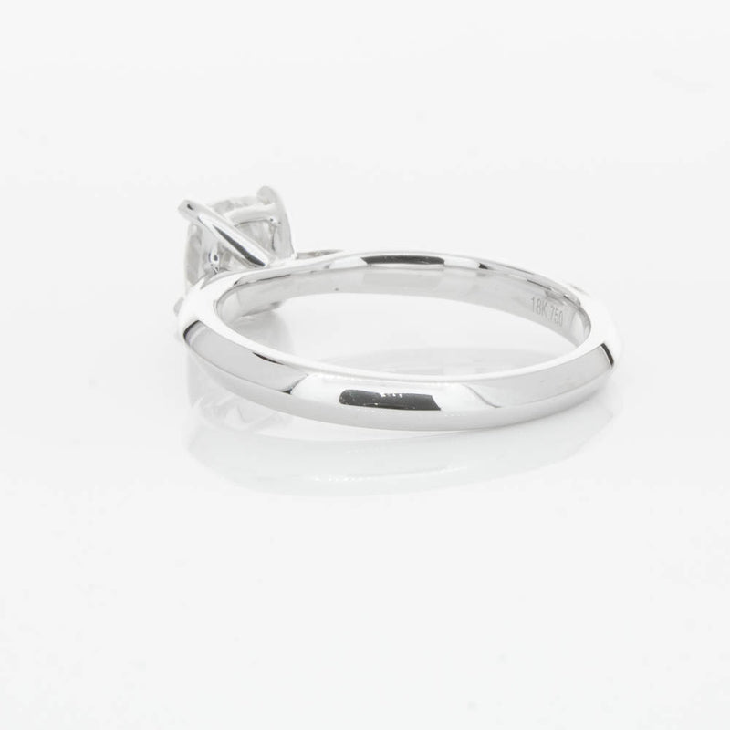 18ct White Gold 1.03ct Cushion Cut Diamond Venetian Ring-Ring-Walker & Hall